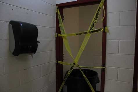 Boys A Hall restroom closed because of the vandalism