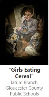 Tatum Branch's Winning Painting, Girls Eating Cereal